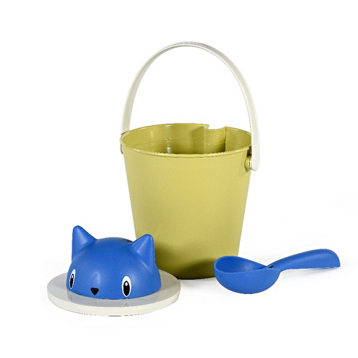 United Pets Crick secchiello porta crocchette gatto blu/giallo