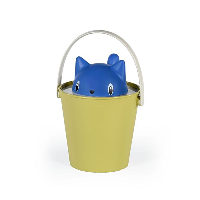 United Pets Crick secchiello porta crocchette gatto blu/giallo