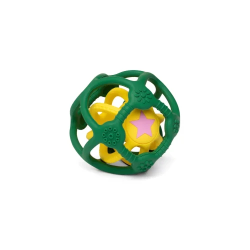 Little L set palline sensoriali silicone verde e giallo