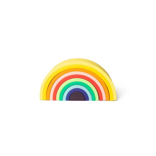 Little L gioco scomponibile silicone arcobaleno multicolor