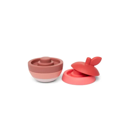 Little L gioco scomponibile silicone mela rosa e rossa