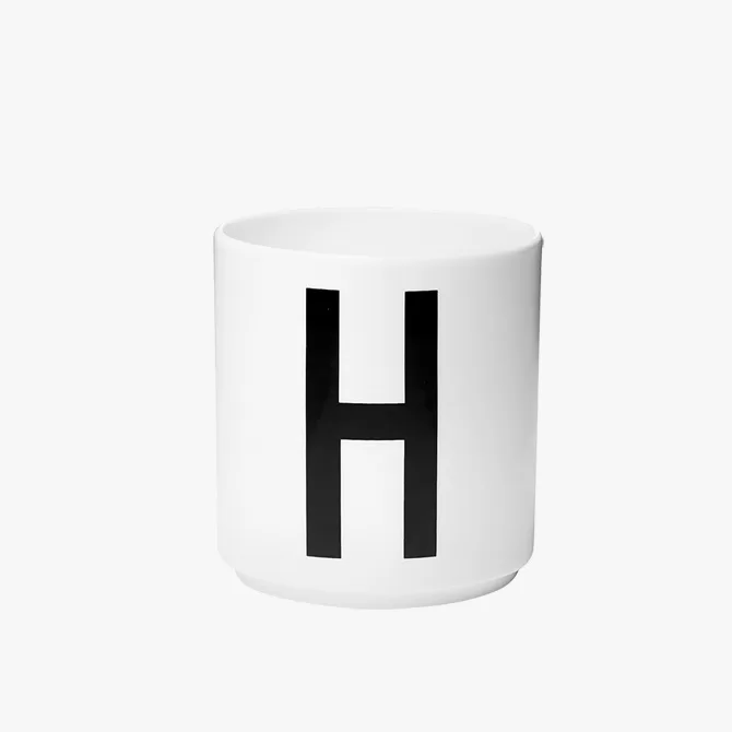 Design Letters Tazza in porcellana - Lettera H