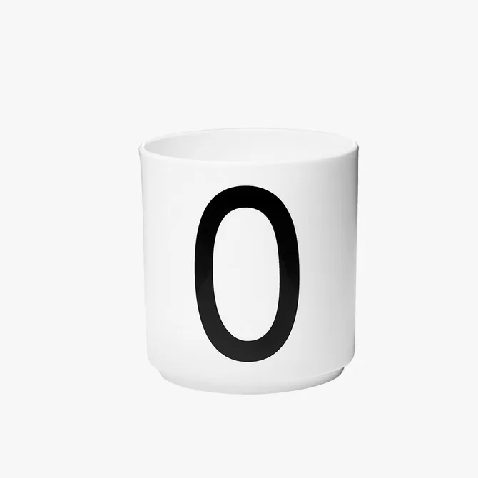 Design Letters Tazza in porcellana - Lettera O