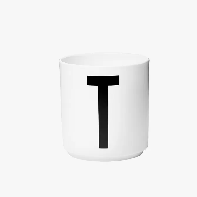 Design Letters Tazza in porcellana - Lettera T