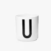 Design Letters Tazza in porcellana - Lettera U