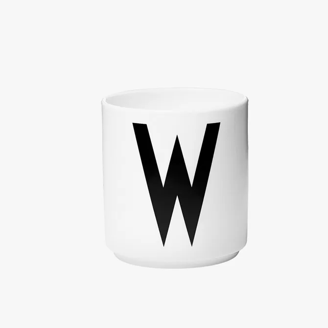 Design Letters Tazza in porcellana - Lettera W