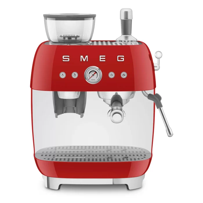 Smeg Macchina da caffè espresso con macinacaffè integrato EGF03 - rosso rosso