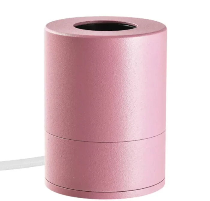 SOCLE MITB rose MITB Porta Lampada Da Tavolo Pop rosa non dimmerabile