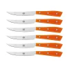 Berti Coltellerie Compendio set 6 coltelli tavola arancio arancio
