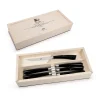 berti-plenum-tavola-set-6pz-2 Berti Coltellerie Plenum Set 6 coltelli da tavola in scatola regalo di legno - manico nero