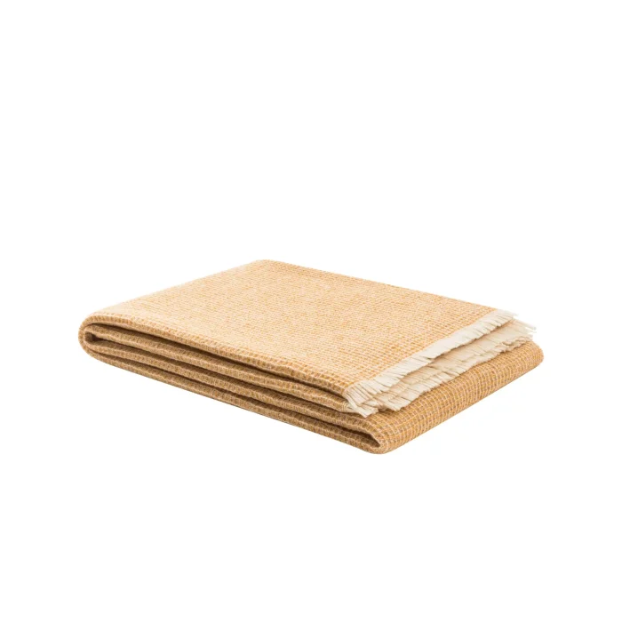 Lanerossi ROSSI MOON Plaid 100% extrafine merino 130x180cm - ocra ocra