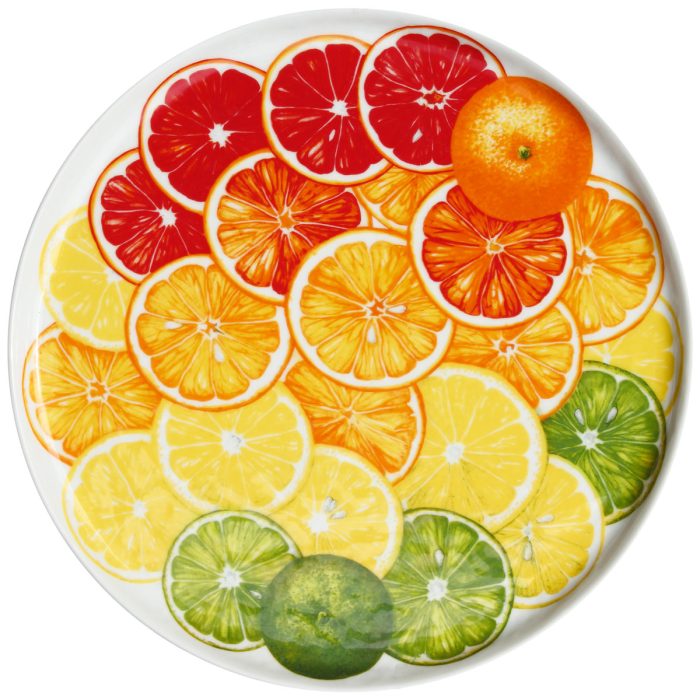 Taitù DIETA MEDITERRANEA AGRUMI Piatto portata rotondo