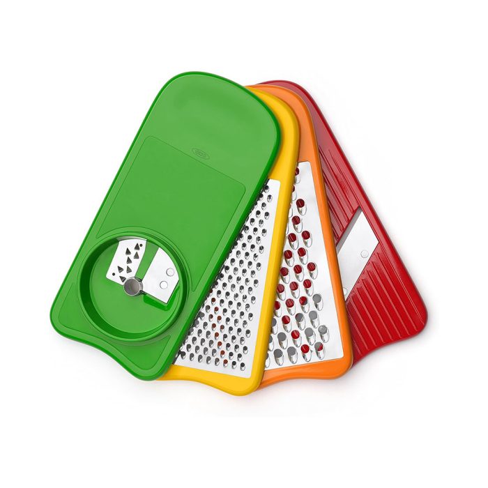 set-completo-di-affetta-verdure-grattugie-e-spiralizzatore-oxo-04 Oxo Good Grips Set spiralatore, affettaverdure e grattugie