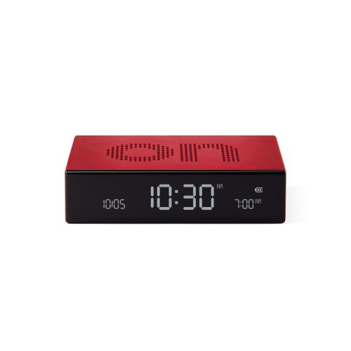 Lexon FLIP PREMIUM Sveglia ON-OFF - rosso