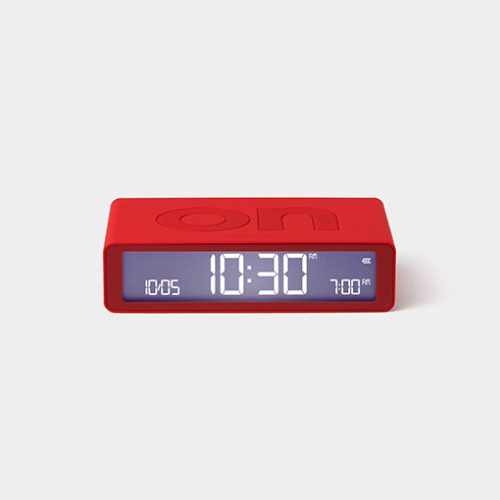 Lexon FLIP Sveglia ON-OFF - rosso
