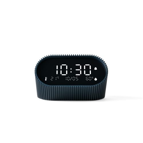 Lexon RAY Orologio - sveglia - umidità - temperatura - blu