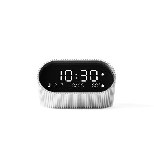 Lexon RAY Orologio - sveglia - umidità - temperatura - alluminio