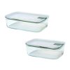Mepal Easy Clip vetro Set 2 contenitori salvafreschezza 1 L + 1,5 L