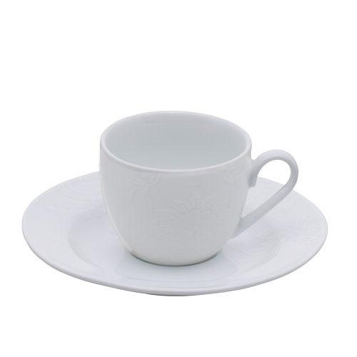 Galbiati White Arabesque Tazzina Espresso Con Piattino