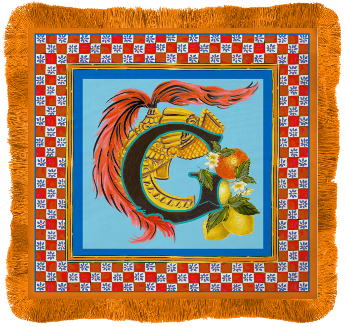 Baci Milano ORTIGIA Tovaglietta americana 38x38cm lettera G