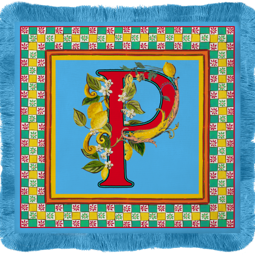 PLAC.ORTP Baci Milano ORTIGIA Tovaglietta americana 38x38cm lettera P