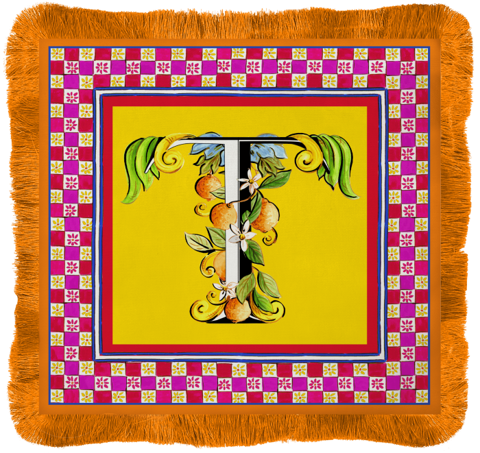 Baci Milano ORTIGIA Tovaglietta americana 38x38cm lettera T