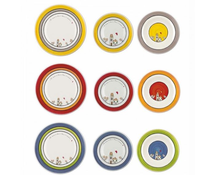 Egan LE CASETTE Set piatti per 6 persone 18 pezzi
