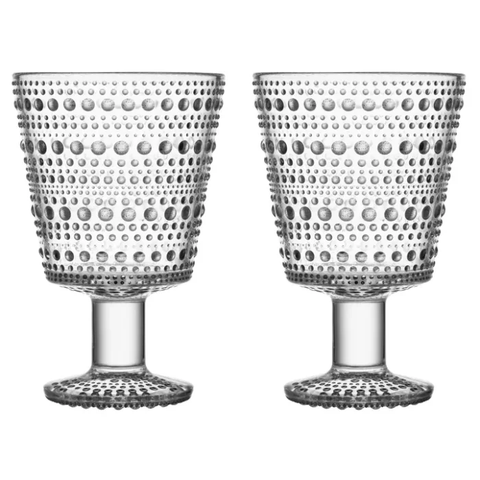 Iittala Kastehelmi set 2 calici 26 cl clear