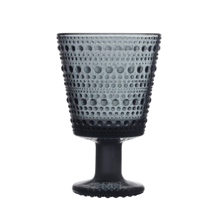 Iittala Kastehelmi set 2 calici 26 cl dark grey