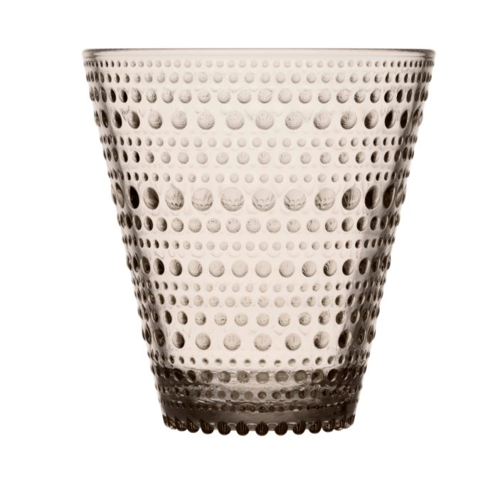 Iittala Kastehelmi set 2 bicchieri 30 cl linen