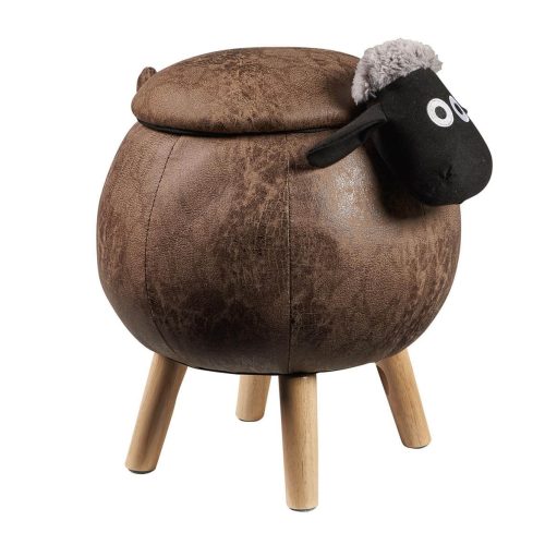 Novità Home pouf contenitore pecora marrone