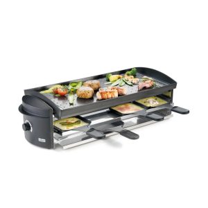 Stöckli Cheeseboard V8 Grill raclette per 8 persone con vassoio di appoggio antracite