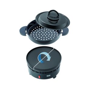 Stöckli Cheeseboard V8 Grill raclette per 8 persone con vassoio di appoggio antracite