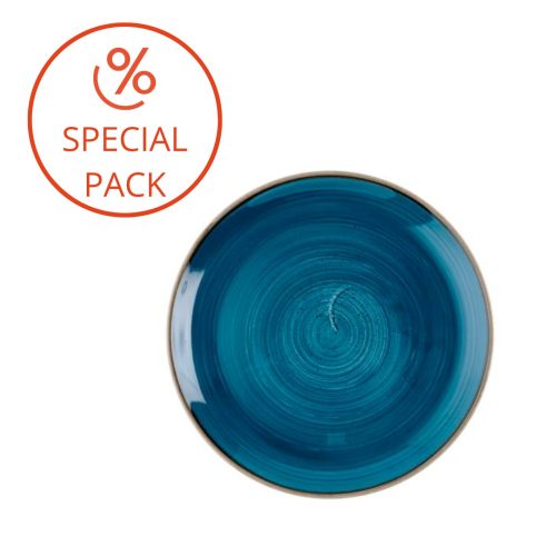 Churchill-Java-blue.jpg Churchill STONECAST Kit piatti per 6 persone 24 pezzi - java blue