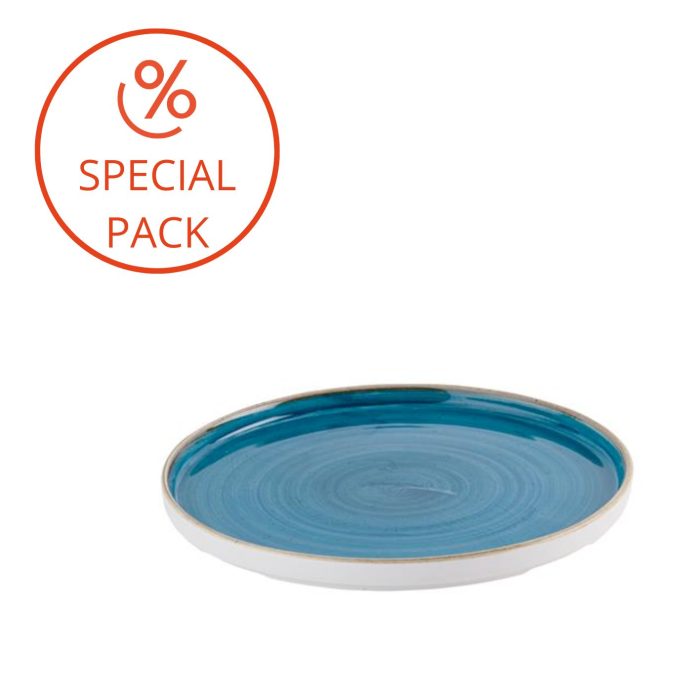 Churchill STONECAST Kit 6 piatti walled 26cm - java blue