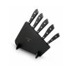 Berti Coltellerie Compendio nero set 5 coltelli con ceppo nero