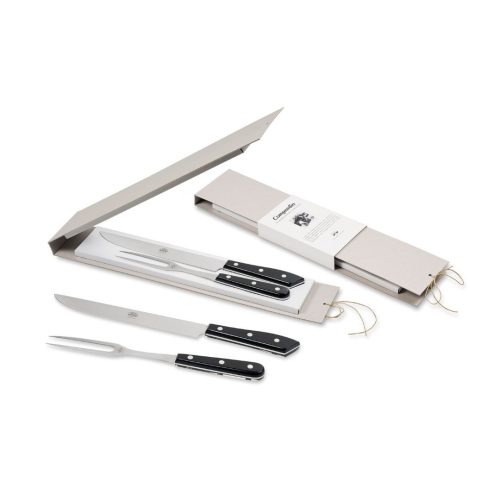 Berti Coltellerie Compendio nero corredo arrosto