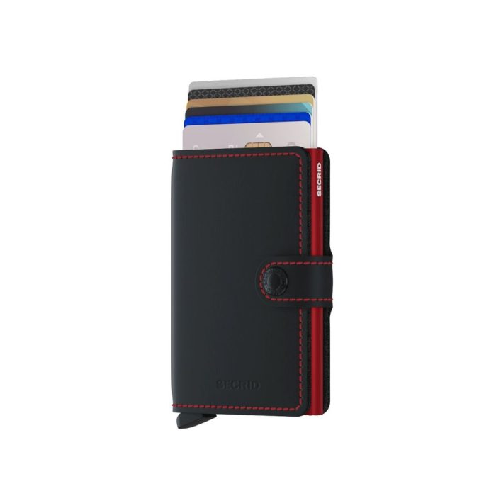Secrid MINIWALLET Portafoglio - matte black-red