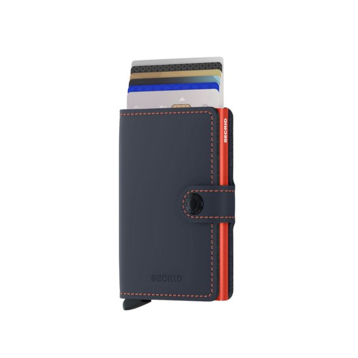 Secrid MINIWALLET Portafoglio - matte nightblue-orange