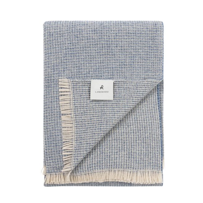 Lanerossi Moon Plaid 100% extrafine merino blu