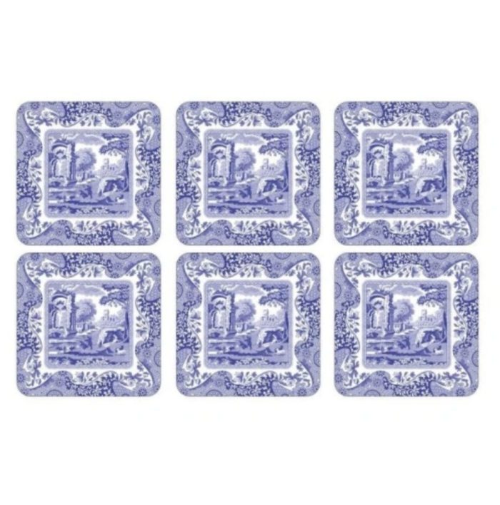 Spode Blue italian set 6 sottobicchieri
