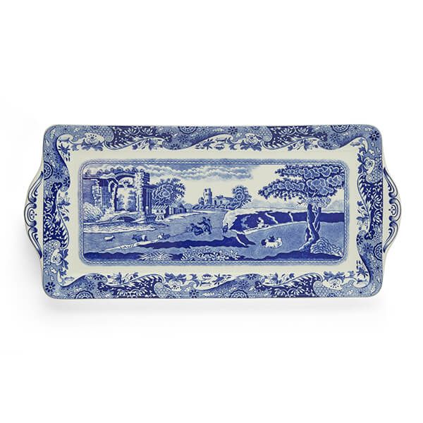 Spode-Blue-Italian-Sandwich-Tray.jpg Spode Blue italian vassoio melamina 38.5x16.5 cm