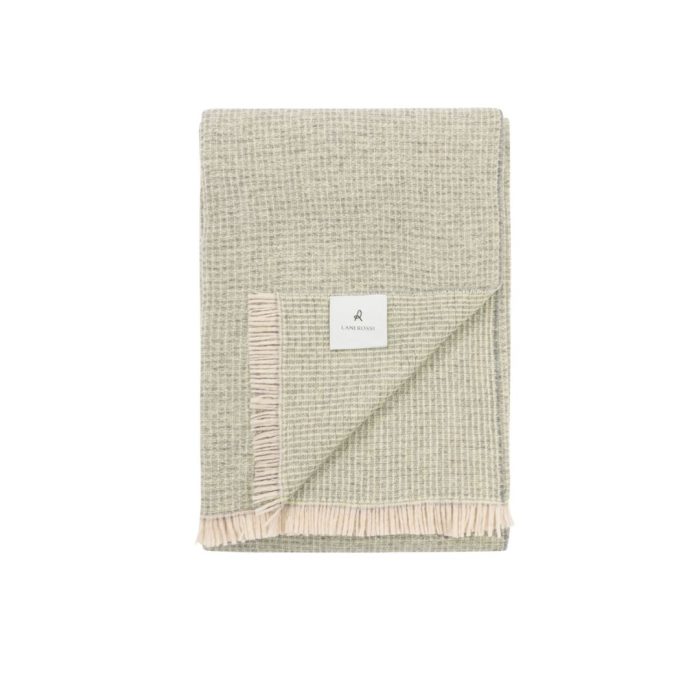 Lanerossi ROSSI MOON Plaid 100% extrafine merino 130x180cm - verde verde