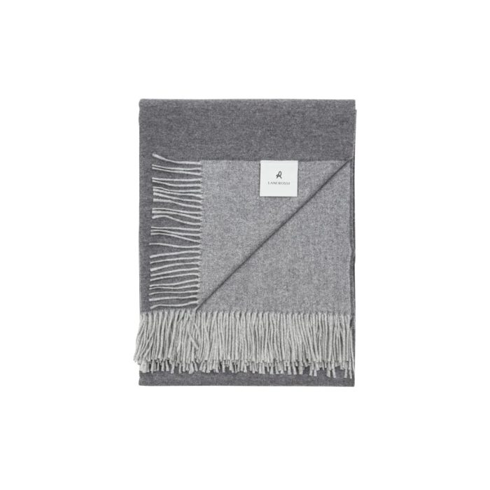 Lanerossi ULISSE Plaid 100% extrafine merino 130x180cm - antracite antracite