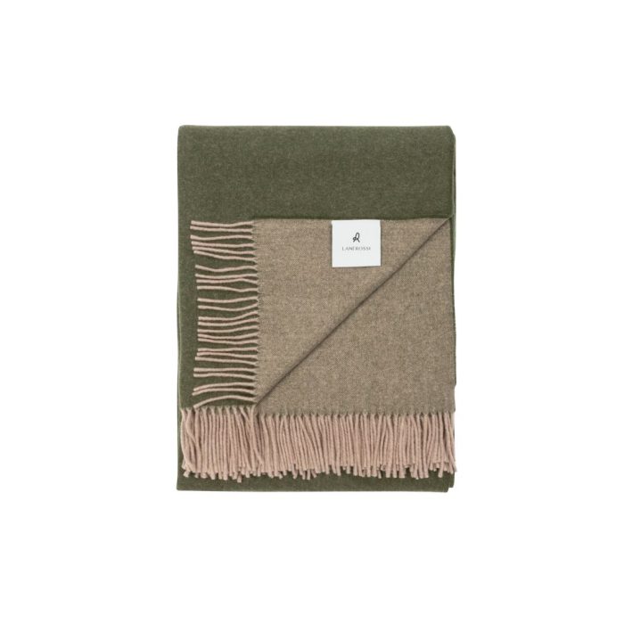 Lanerossi Ulisse Plaid 100% lana extrafine merino  foresta