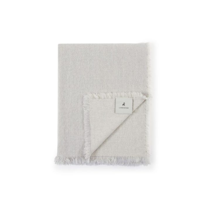 Lanerossi Zebio Plaid 100% lana extrafine merino grigio