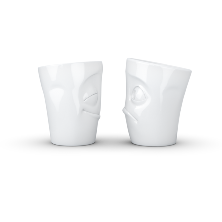 Tassen CHERRY & BUFFLED SET 2 MUG 350ML SENZA MANICO N.2