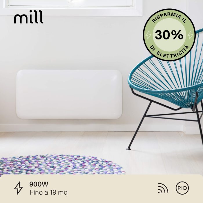 Mill Termoconvettore invisible 900w a parete