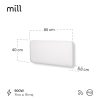 Mill Termoconvettore invisible 900w a parete