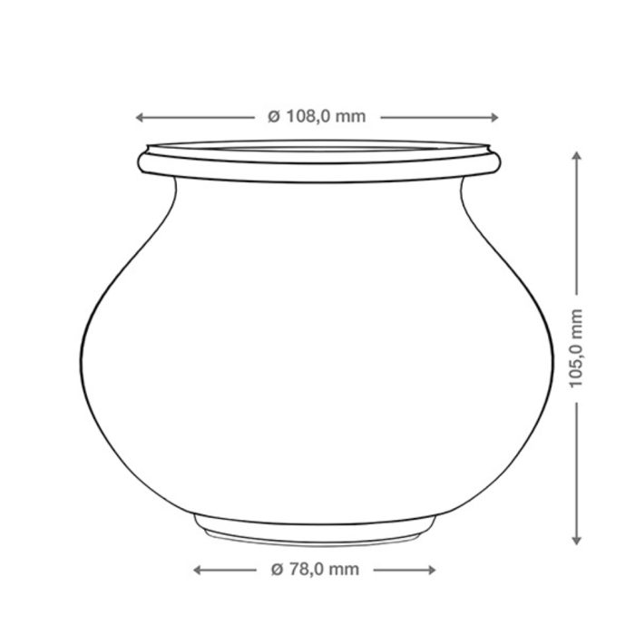 Weck #748 vasetto 100ø 1062ml trasparente